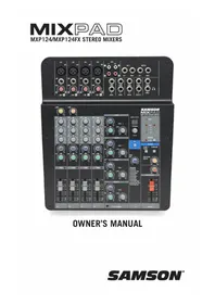 Notice SAMSON MXP124 Mixer