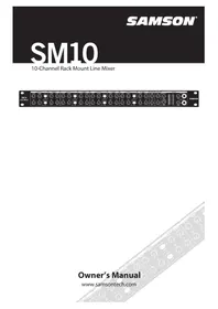 Notice SAMSON SM10 Mixer