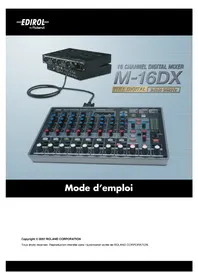 Notice ROLAND M16DX Table de mixage audio