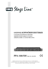 Notice Monacor PPA100 Mengpaneel