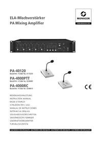 Notice Monacor PA4000RC Mikser