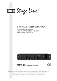 Notice Monacor MPX80 Mischpult