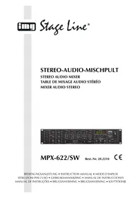 Notice Monacor MPX622SW Mengpaneel