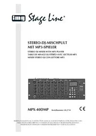 Notice Monacor MPX40DMP Mischpult
