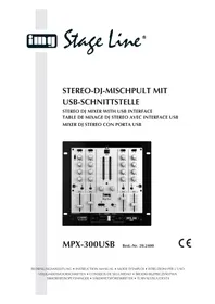 Notice Monacor MPX300 USB Mischpult