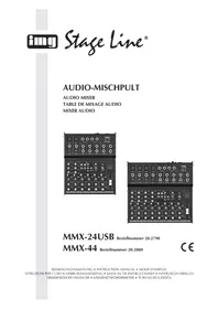 Notice Monacor MMX44 Mengpaneel