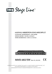 Notice Monacor MMX602 Mischpult