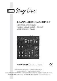 Notice Monacor MMX3 USB Mischpult