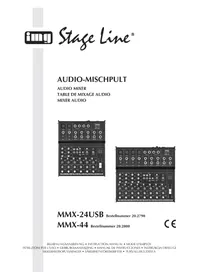 Notice Monacor MMX24 USB Mengpaneel