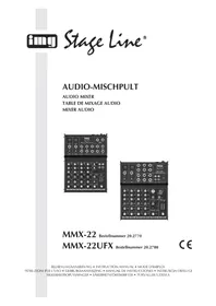 Notice Monacor MMX22UFX Mengpaneel