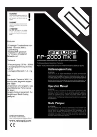 Reloop RP 2000 MK3 LTD - Table de mixage