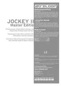 Notice Reloop JOCKEY III MASTER EDITION Mixer