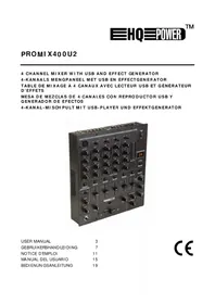 Notice HQ Power PROMIX400U2 Mezclador