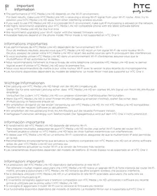 Notice HTC MEDIA LINK HD Lecteur multimédia