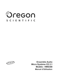 Notice OREGON SCIENTIFIC HMS388 Système hifi