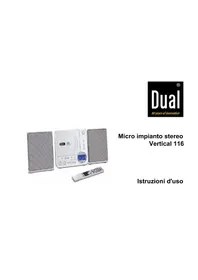 Notice DUAL VERTICAL 116 Système hifi