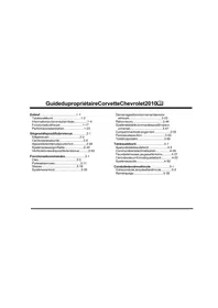 Notice CHEVROLET CORVETTE (2010) Voiture