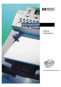 Notice HP DIGITAL SENDER 8100C Scanner