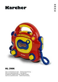 Notice Karcher Audio KL 2106 Lecteur/enregistreur de cd