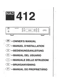 Notice NAD 412 Ljudmottagare
