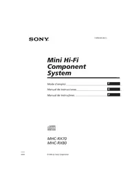 SONY MHCRX80 - Aparelho Hi-Fi
