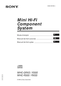 SONY MHCRX55 - Aparelho Hi-Fi