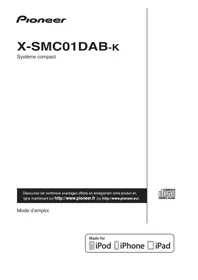 Notice PIONEER XSMC01DAB Système audio