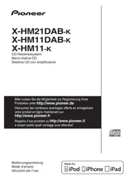 Notice PIONEER XHM11DAB Système audio