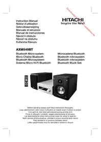 Notice HITACHI AXM549BT Sistema hi-fi