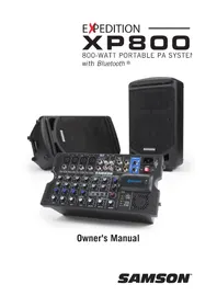Notice SAMSON EXPEDITION XP800 Sistema hi-fi