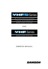 Notice SAMSON VT3L Système hifi