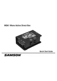 Notice SAMSON MDA1 Système hifi