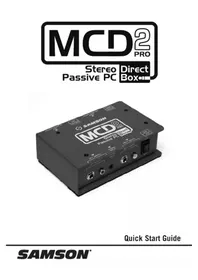 Notice SAMSON MCD 2 PRO Système hifi