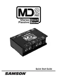 Notice SAMSON MD2 PRO Système hifi