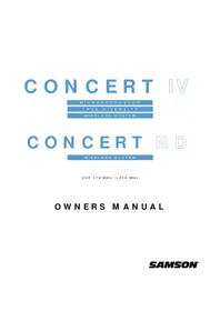 Notice SAMSON CT4L Système hifi