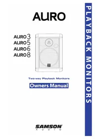 Notice SAMSON AURO 5 Système hifi