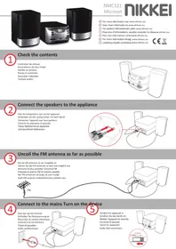 Notice NIKKEI NMC321 Système hifi