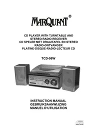 Marquant TCD98W - Système hifi
