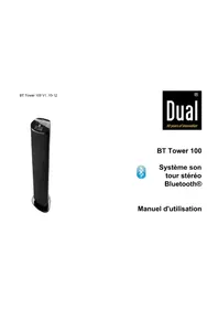 Notice DUAL BT TOWER 100 Système hifi