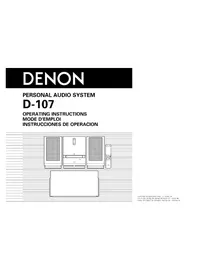 Notice DENON DA03 Sistema de alta fidelidad