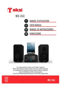 Notice TOKAI WO243 Hi-fi system