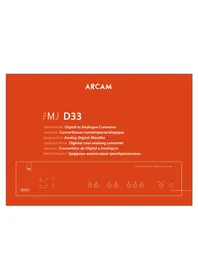 Notice ARCAM D33 Hifi-systeem