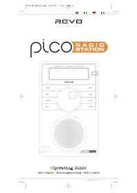 Notice REVO PICO RADIO STATION Hifi-system