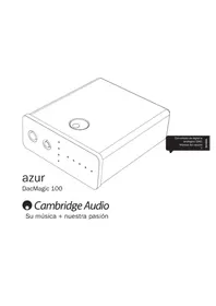 Notice CAMBRIDGE DACMAGIC 100 AZUR Sistema hi-fi