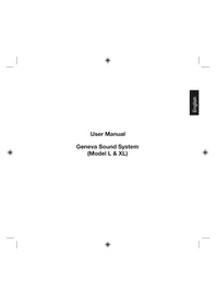 Notice GENEVA MODEL XL Hifi-system