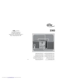 Notice ELTA 2383 Système hifi