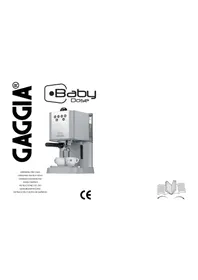 Notice GAGGIA NEW BABY DOSE Macchina da caffè