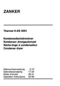 ZANKER Thermat KES 9001 - Sèche-linge