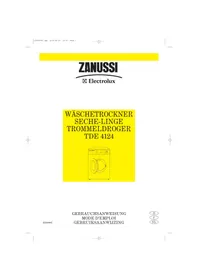 Notice Zanussi-Electrolux TDE 4124 Wäschetrockner