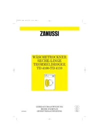 Notice Zanussi-Electrolux TD 4100 Wäschetrockner